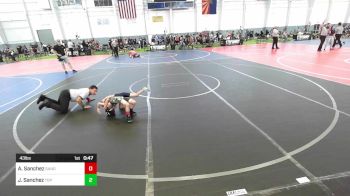 43 lbs Quarterfinal - Aiden Sanchez, Sanderson Wr Ac vs Javier Sanchez, Top Dog WC