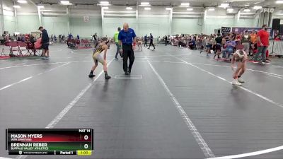 80 lbs Quarterfinal - Brennan Reber, Buffalo Valley Athletics vs Mason Myers, WPA Spartans