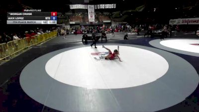 84 lbs 7th Place Match - Morgan Cruise vs Jaxx Lopez, World Team Training Center