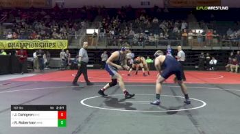 197 lbs 7th Place - Jack Dahlgren, Grays Harbor vs River Robertson, Maine