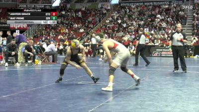 3A-120 lbs Quarterfinal - Ashton Grace, Ottumwa vs Mat Prine, Southeast Polk