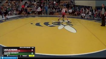 102 lbs Quarterfinal - Jack Schreiber, Eagle Grove Wrestling Club vs Hunter Bennett, Porcelli?s