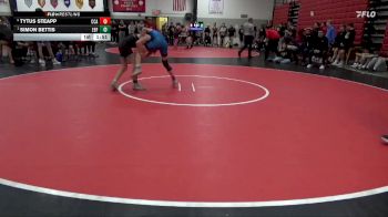 120 lbs Quarterfinal - Simon Bettis, Eddyville-Blakesburg-Fremont vs Tytus Steapp, Clear Creek-Amana