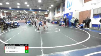 120 lbs Champ. Round 2 - Isaiah Rodriguez, Eleanor Roosevelt vs RICHARD HALVORSON, Durham