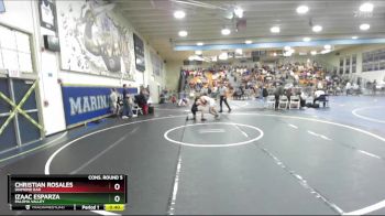 157 lbs Cons. Round 5 - Christian Rosales, Diamond Bar vs Izaac Esparza, Paloma Valley