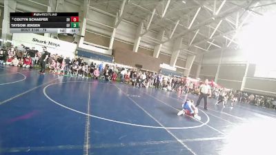 76 lbs Champ. Round 2 - Taysom Jensen, Gunnison Valley vs Coltyn Schaefer, Southwest Hammers