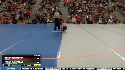 75 lbs Cons. Round 2 - Ryker DuChateau, Luxemburg-Casco vs Brody Schroeder, MN Elite