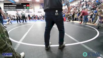 40 lbs Consolation - Lucas Weisinger, Wyandotte Youth Wrestling vs Chase Freeman, Tahlequah Wrestling Club