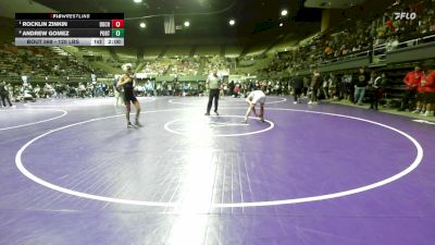 120 lbs Quarterfinal - Rocklin Zinkin, Buchanan vs Andrew Gomez, Porterville