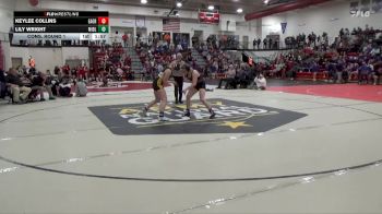 130 lbs Cons. Round 1 - Keylee Collins, Eagle Grove vs Lily Wright, Midland