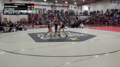 130 lbs Cons. Round 1 - Keylee Collins, Eagle Grove vs Lily Wright, Midland