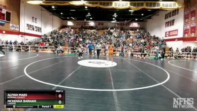 130 lbs Quarterfinal - McKenna Barham, Laramie vs Aliyah Maes, Natrona County