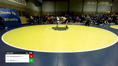 218 lbs Quarterfinal - Melvin Whitehead Lll, Liberty (NV) vs Hayden Martin, South Anchorage (AK)