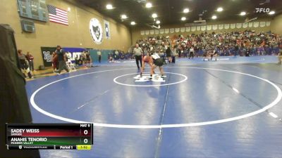 115 lbs Quarterfinal - Anahis Tenorio, Pioneer Valley vs Sadey Weiss, Sanger