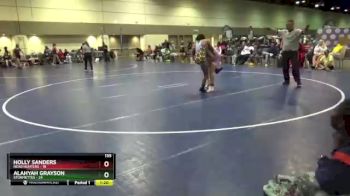 135 lbs Round 2 (8 Team) - Alahyah Grayson, Stormettes vs Holly Sanders, Head Hunters