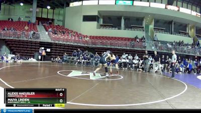 110 lbs Round 2 (8 Team) - Alexis Haeusler, Manhattan HS vs Maiya Linden, Northwest Girls