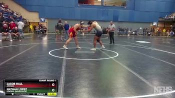 2 - 285 lbs Quarterfinal - Jacob Hall, Arcadia vs Nathan Lopez, Central (Woodstock)