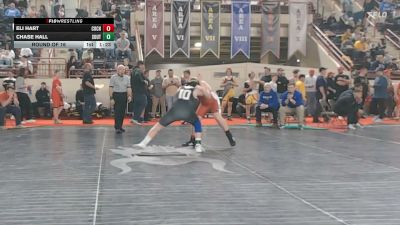 160_B lbs Round Of 16 - Eli Hart, Cochranton vs Chase Hall, South Williamsport