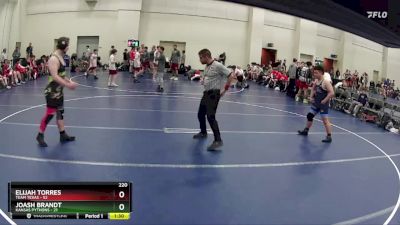 220 lbs Round 1 (6 Team) - Elijah Torres, Team Texas vs Joash Brandt, Kansas Pythons