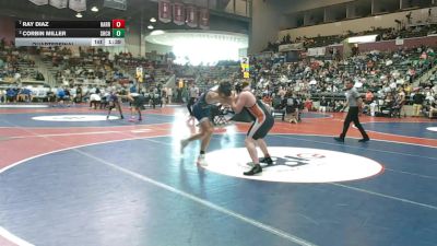 4A 215 lbs Quarterfinal - Ray Diaz, Harrisburg vs Corbin Miller, Shiloh Christian