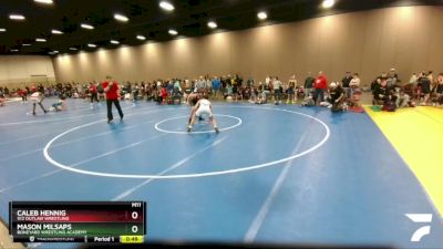 119 lbs Semifinal - Mason Milsaps, Boneyard Wrestling Academy vs Caleb Hennig, 512 Outlaw Wrestling