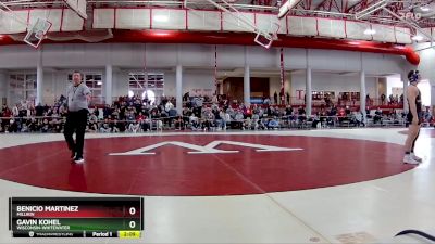 184 lbs Cons. Round 3 - Benicio Martinez, Millikin vs Gavin Kohel, Wisconsin-Whitewater