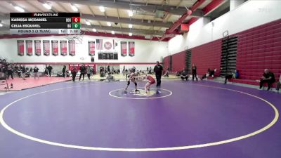 103 lbs Round 3 (3 Team) - Celia Esquivel, Bakersfield College vs Karissa McDaniel, Sacramento City College