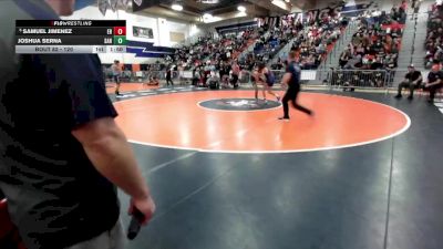 120 lbs Champ. Round 2 - Samuel Jimenez, Eleanor Roosevelt vs Joshua Serna, Santiago (Corona)