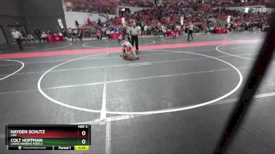 100 lbs Cons. Round 5 - Hayden Schutz, LAW vs Colt Hoffman, Laona/Wabeno Rebels