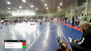 72 lbs Cons. Semi - Cooper Hennefer, Declo Stingers vs Jacob Martinez, TW Wrestling