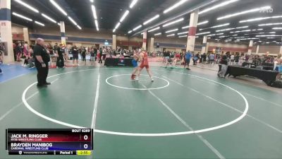 175 lbs Quarterfinal - Jack M. Ringger, Ryse Wrestling Club vs Brayden Manibog, Cardinal Wrestling Club