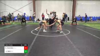 120 lbs Semifinal - Abraham Zaretsky, Colon Trained vs John Zero, Bitetto
