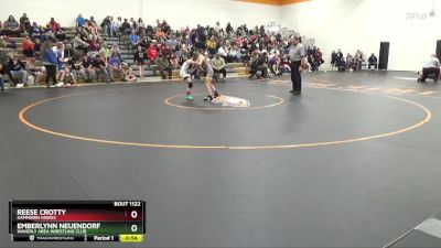 N-2 lbs Semifinal - Emberlynn Neuendorf, Waverly Area Wrestling Club vs Reese Crotty, Hammerin Hawks