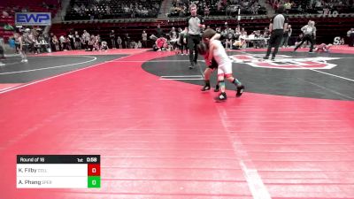 35 lbs Round Of 16 - Karsyn Filby, Collinsville Cardinal Youth Wrestling vs August Phang, Sperry Wrestling Club