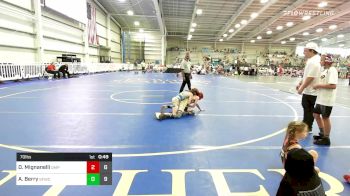 70 lbs Rr Rnd 2 - Dominic Mignanelli, OMP Elem vs Aiden Berry, Forge Wrestling Club