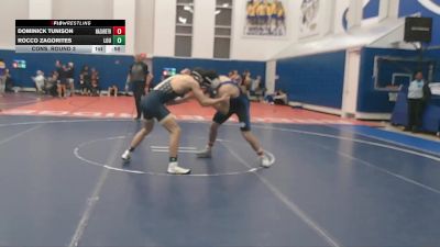 165 lbs Cons. Round 3 - Dominick Tunison, Nazareth vs Rocco Zagorites, Loudon County