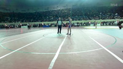 160 lbs Round Of 64 - David Gonzalez, Hennessey Eagles Jr High vs James Reed, Fort Gibson Youth Wrestling