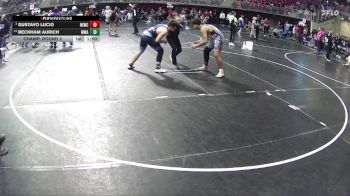 195 lbs Champ. Round 2 - Gustavo Lucio, Nebraska Elite Wrestling Club vs Beckham Aurich, MWC Wrestling Academy