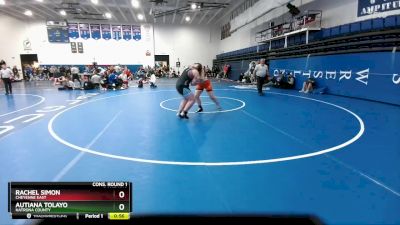 235 lbs Cons. Round 1 - Autiana Tolayo, Natrona County vs Rachel Simon, Cheyenne East