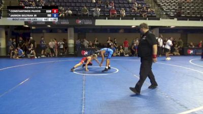 105 lbs 3rd Place Match - Constantinos Paxos, North Canton Hoover Wrestling Club vs Jarron Beltran Jr, Valiant Wrestling Club