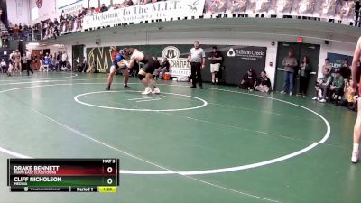 215 lbs Quarterfinal - Cliff Nicholson, Medina vs Drake Bennett, Miami East (Casstown)