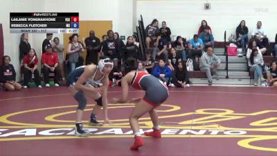 117 lbs 3rd Place Match - Rebecca Fletcher, Menlo College vs Lailanie Vongnakhone, Fresno City College
