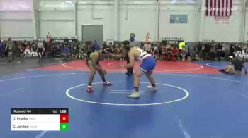 170 lbs Round Of 64 - Devrin Fowler, Knightmare vs Cael Jordon, Team Vision Quest Red