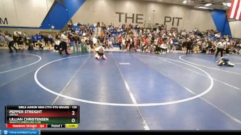 125 lbs Quarterfinal - Lillian Christensen, Wasatch Wrestling Club vs Pepper Streight, Uintah