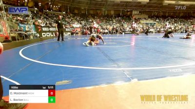 110 lbs Quarterfinal - Oliver Maidment, Midwest RTC vs Louie Baxton, Bulls Wrestling