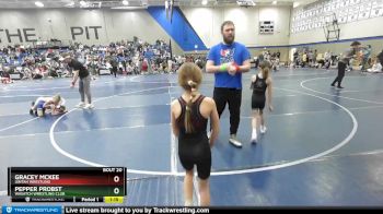 57 lbs Round 4 - Pepper Probst, Wasatch Wrestling Club vs Gracey Mckee, Uintah Wrestling