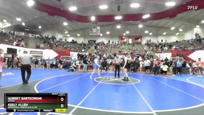 235 lbs 1st Place Match - Aubrey Bartkowiak, Attica vs Keely Allen, Greenfield Wrestling Club