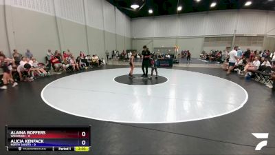 105 lbs Round 3 (6 Team) - Alaina Roffers, Wisconsin vs Alicia Kenfack, North Dakota