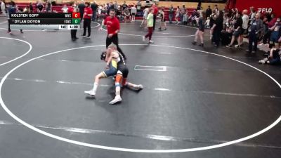 80 lbs Champ. Rd Of 16 - Kolsten Goff, Warhawk Wrestling Club vs Dylan Doyon, Fighting Squirrels Wrestling Club