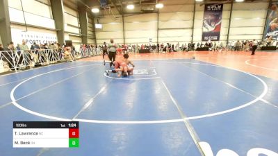 120 lbs Round Of 128 - Tristen Lawrence, NC vs Maxwell Beck, OH